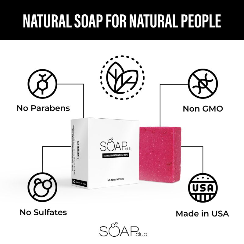 Festive Berry made in USA perfectly natural soap
